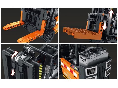 Klocki konstrukcyjne Zdalnie sterowany WÓZEK WIDŁOWY ruchomy 722-ele ZA5796