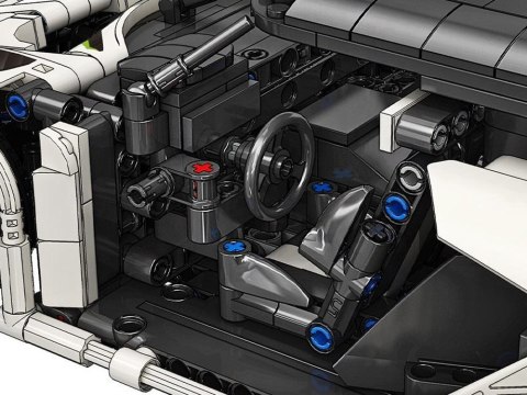 Klocki techniczne 2w1 auto sportowe statek kosmiczny 1091ele ZA5731