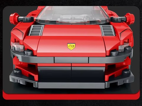 Klocki techniczne Futurystyczne auto CZERWONE drzwi unoszone 275-ele ZA5794