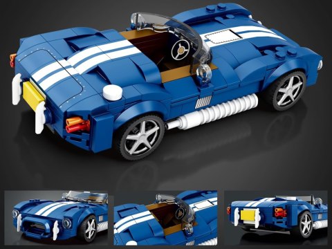 Klocki techniczne Sportowe auto NIEBIESKI klasyczny roadster 312-ele ZA5792