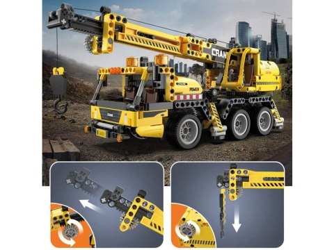 Klocki techniczne konstrukcyjne DŹWIG 658 elementów ZA5690