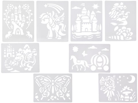 Kreatywny zestaw plastyczny AIRBRUSH - pompka pisaki i szablony ZA5709