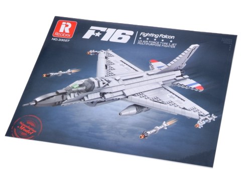Reobrix Klocki konstrukcyjne samolot myśliwiec F16 1337ele ZA5801