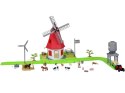 SERIA ZWIERZĘTA FARMA Zestaw WIATRAK młyn 101ele figurki ZA5688