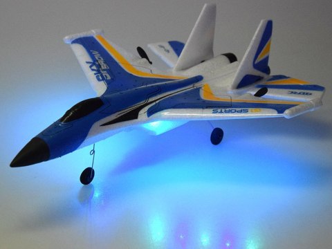 Samolot Sky Show Lekki Składany Samolot z Pianki z LED i Napędem USB RC0721