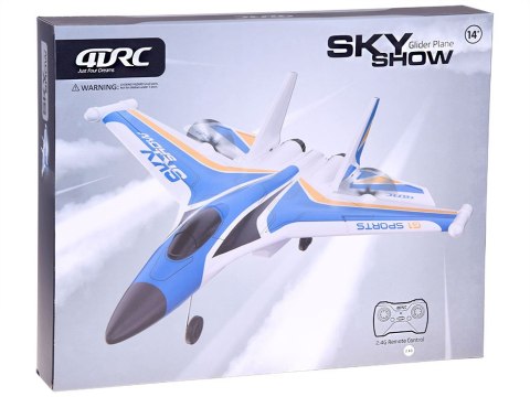 Samolot Sky Show Lekki Składany Samolot z Pianki z LED i Napędem USB RC0721