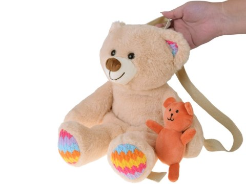 Uroczy Plecak MIŚ pluszowy plecak z regulowanymi szelkami ZA5683