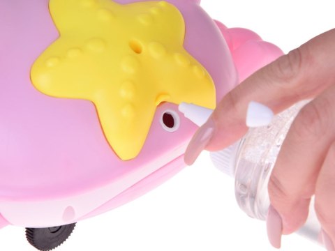 Uroczy chodzący KRAB na BAŃKI MYDLANE automat maszyna świeci gra ZA5717