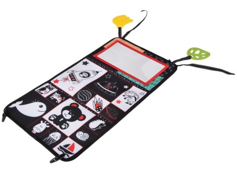 Zabawka sensoryczna składana z lusterkiem + książeczka kontrastowa ZA5829