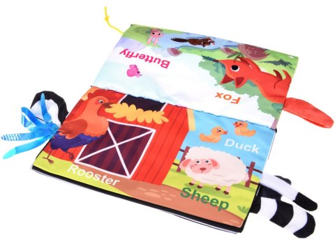 Zabawka sensoryczna składana z lusterkiem + książeczka kontrastowa ZA5829