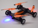 Zdalnie sterowany DRON Quadkopter z kamerką 2w1 Lata + jeździ RC0725 PO
