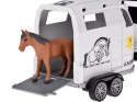 Auto terenowe z otwieraną przyczepą bukmanką + KOŃ Światło i dźwięk ZA5912