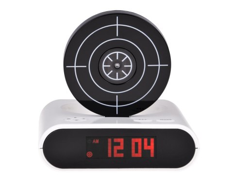 Budzik z pistoletem zegar z tarczą gra ZA2486 BI