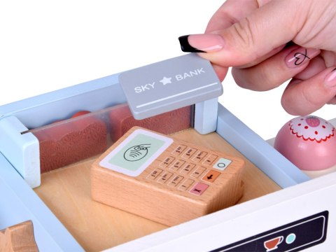 Drewniana Kawiarnia Lodziarnia - Zestaw Zabawowy z Desery Lody ZA5937