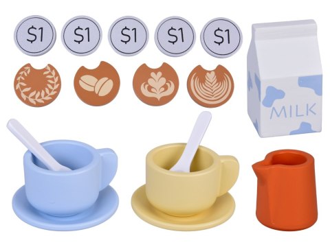 Drewniany Ekspres do Kawy - idealny zestaw dla małego baristy 18ele ZA5935