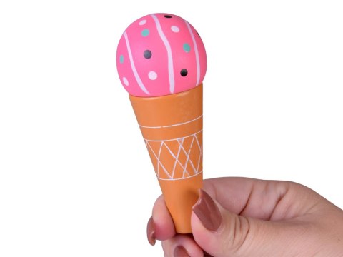 Duża pastelowa budka z lodami LODZIARNIA z drewna + 8 różnych lodów ZA5945