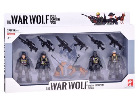 Duży zestaw figurek żołnierze karabiny 12 elementów żołnierzyki ZA5887