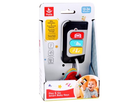 Interaktywne kluczyki z pilotem do auta dla malucha Dźwięk + melodie ZA5871