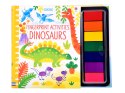 Kreatywna książeczka do malowania palcami DINOZAURY 64str 7 kolorów AP0048