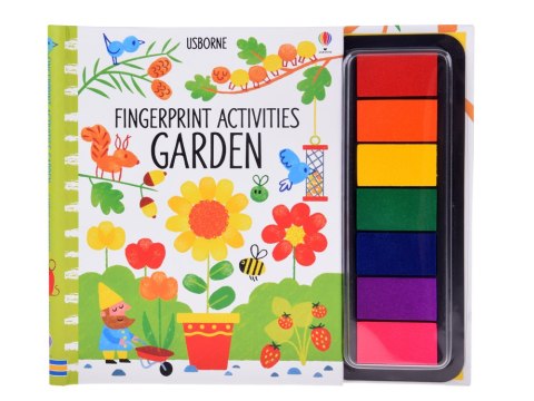 Kreatywna książeczka do malowania palcami OGRÓD 64str 7 kolorów AP0049