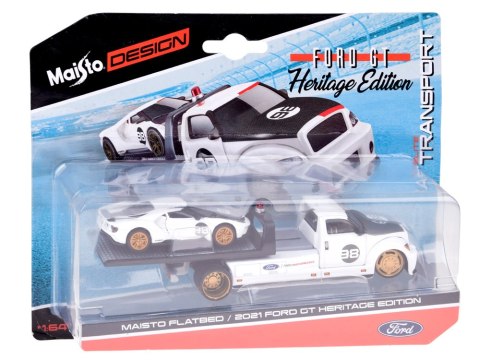 Maisto zestaw auto metalowe Flatbed Ford GT Heritage 2021 1:64 ZA5957