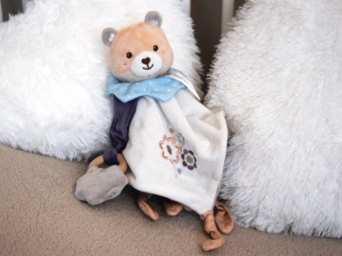 Milutka Przytulanka MIŚ z kocyk i gryzak prezent dla niemowlaka ZA5879