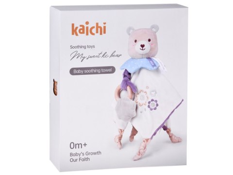 Milutka Przytulanka MIŚ z kocyk i gryzak prezent dla niemowlaka ZA5879