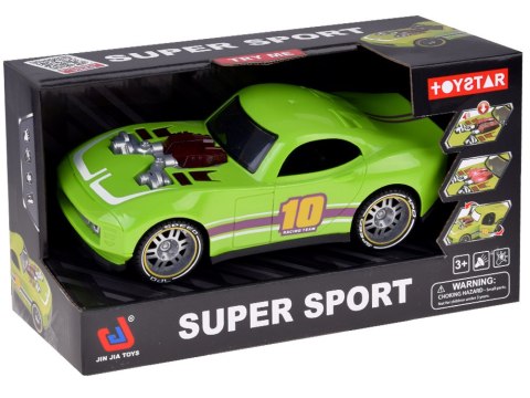 Sportowe autko rajdowe wyścigówka efekty świetlne dźwiękowe napęd ZA5846