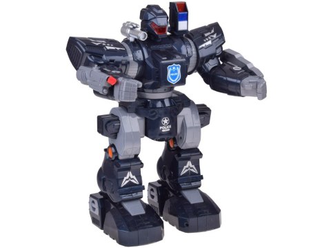 Zdalnie sterowany ROBOT POLICYJNY - chodzi, tańczy, strzela i świeci RC0731