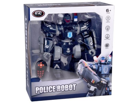 Zdalnie sterowany ROBOT POLICYJNY - chodzi, tańczy, strzela i świeci RC0731