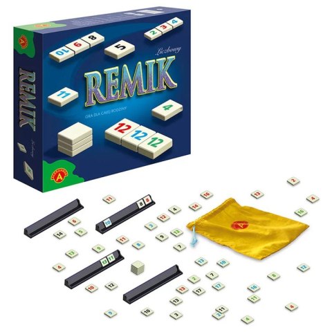 Alexander Edukacyjna gra Remik liczbowy - wersja podstawowa - układanie ciągu cyfr GR0796