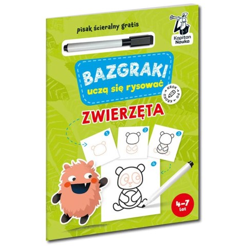 Kapitan Nauka Bazgraki uczą się rysować. Zwierzęta KS1198