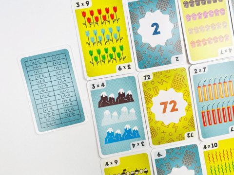 Kapitan Nauka EDUseria. Tabliczka mnożenia. Gra karciana GR0817