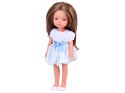 Lovely Girl Lalka szatynka z długimi włosami w białej sukience 33cm ZA5850