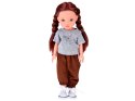 Lovely Girl Lalka z długimi szatynowymi włosami w sportowym stroju 33cm ZA5849