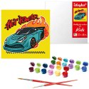 Malowanie po numerach dla dzieci 25x25cm KHO1192 Wyścigi motorowe AP0063