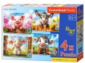 Puzzle 4w1 Cute Animals B-041084