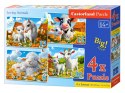 Puzzle 4w1 Loving Animals B-041060