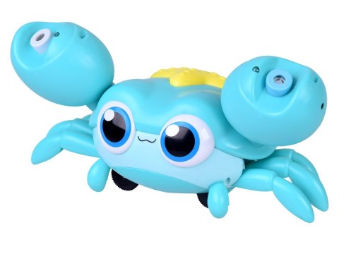 Uroczy chodzący KRAB na BAŃKI MYDLANE automat maszyna świeci gra ZA5717