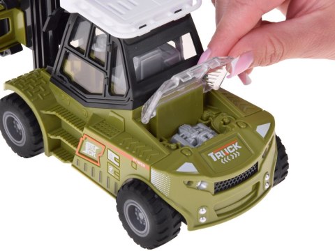 WÓZEK WIDŁOWY z ruchomymi widłami + efekty świetlne i dźwiękowe ZA5978