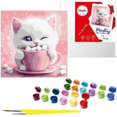 Malowanie po numerach 30x30cm KHO6716 Kakao dla kota AP0089