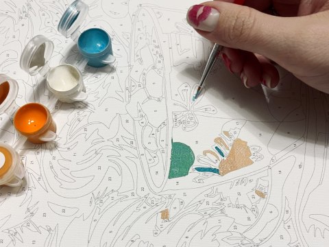 Malowanie po numerach Święta 40x50 cm KHO6555 Prezenty dla bliskich AP0111