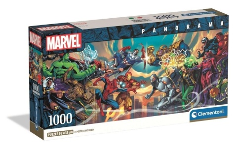 Puzzle 1000 Panorama Compact Marvel Heroes