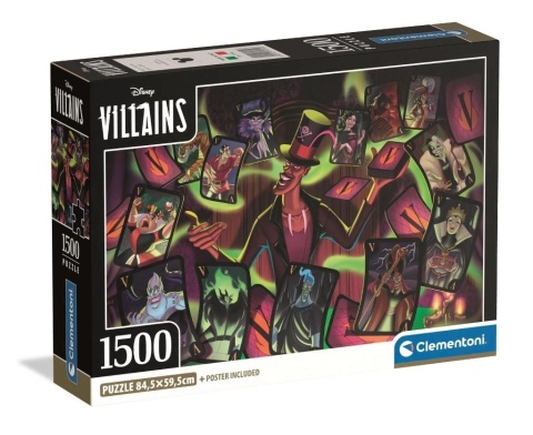 Puzzle 1500 Compact Disney Vilains