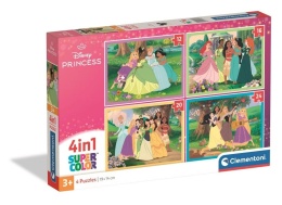 Puzzle 4w1 Super Kolor Disney Princess