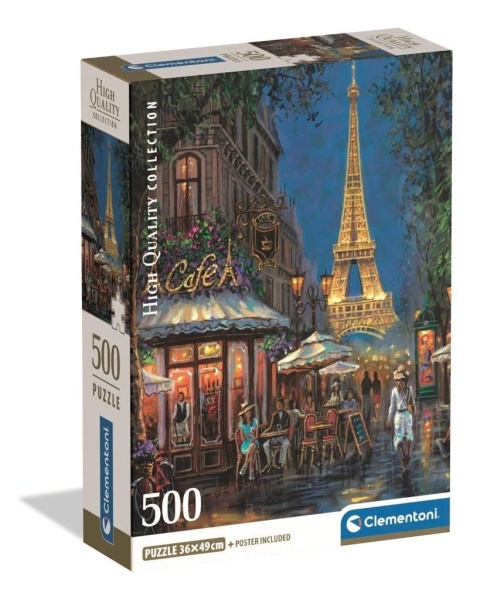 Puzzle 500 Night At The Eiffel Cafe