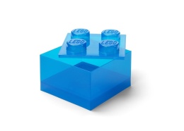 LEGO(R) pojemnik klocek czwórka transparentny nieb.