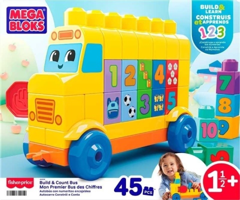 Mega Bloks Autobus Buduj i licz Pojazd i klocki