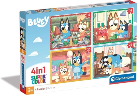 Puzzle 4w1 Super Kolor Bluey