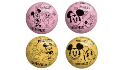 John Piłka jednokolorowa Mickey&Minnie 23cm mix